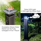 Solar Garden Water Column Light - Frost-Free Outdoor Faucet Stand - Durable Freestanding Hose Holder - Decorative Spigot for Garden - Floor-Mount Tap Solution - Image 3