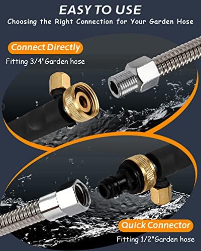 Upgraded Jet Nozzle for Garden Hose Power Washer Wand - Image 3
