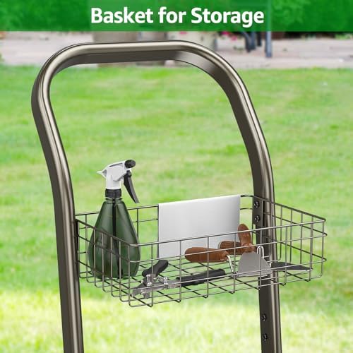 GOFORWILD Garden Hose Reel Cart, Holds 200Ft 5/8" Hose, Easy Install - Image 4