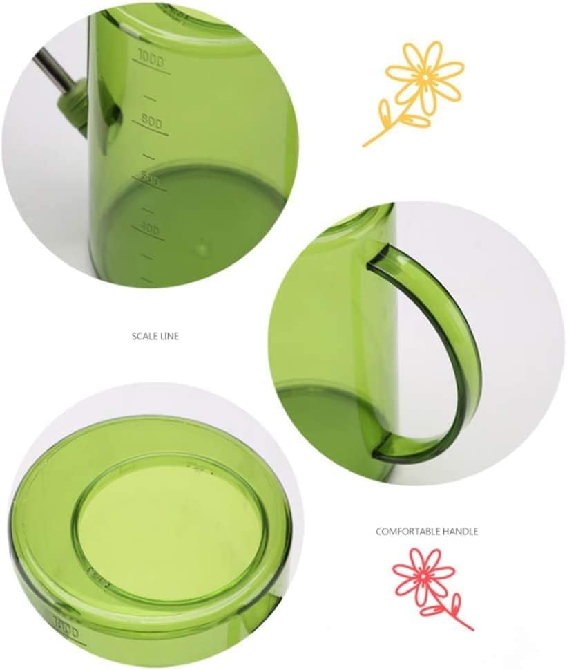Watering Can Sprinkling Can Transparent Watering Stainless Steel Head Outdoor Garden Fashion Plastic Pot Garden Tool(B) - Image 3