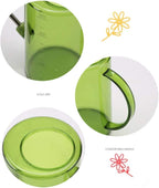Watering Can Sprinkling Can Transparent Watering Stainless Steel Head Outdoor Garden Fashion Plastic Pot Garden Tool(B) - Image 3