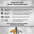 Morvat Heavy Duty Nickel Plated Brass 4-Way Garden Hose Splitter, Hose Bib Outlet Splitter with Updated Handles PLUS Garden Hose Cap, Nickel Plated Brass Outdoor Faucet Cap, 3/4" Threading, 4 Pack - Image 2