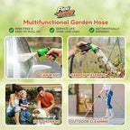 Flexi Hose Expandable Garden Hose with 8 Function Nozzle, 150FT - Lightweight Retractable Garden Hose, Water Hose - No-Kink Flexibility, 3/4 Inch Solid Brass Fittings and Double Latex Core - Image 3