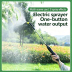 33.8 Inch Electric Battery Powered Telescopic Spray Wand Extendable Sprayer Pole with 6.6 FT Hose, High Reach Plant Watering Sprayer for Insect Repellent Liquid & Plant Nutrient Solution - Image 4
