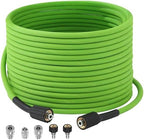 PWACCS Pressure Washer Hose 50 FT, 1/4" ID Steel Braided Power Washer Hose by PWACCS