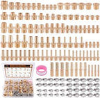 146Pcs Brass Hose Pipe Fitting & Hose Barb Fitting Kit by HOME