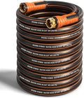 Garden Hose 100 ft x 5/8", Heavy Duty Water Hose, Flexible and Durable, Kink Resistant Lightweight Hybrid Hose, Leakproof Yard Hose with Male to Female Fittings by EOOIOGARDEN