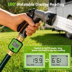MIXC 25 FT 1/2 Inch Drip Irrigation Tubing Kit + MIXC Water Flow Meter with Brass Inlet & Outlet - Image 7