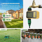 Solar Sprinkler Timer Adjustable Solar Panel Type C Port Automatic Watering Garden Hose Water Timer with Rain Sensor - Image 4