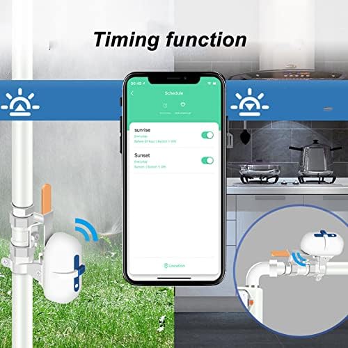 For Irrigation and Agricultural Use: WiFi Smart Water Valve and Automatic Shut Off Sprinkler Controller, 100 to 240V US Plug. Compatible with Smart Life App, fits 1 Inch or 1.25 - Image 4