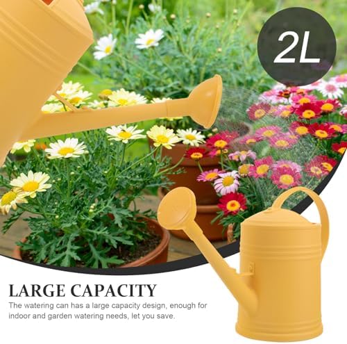 SHINEOFI Thickened Indoor Watering Can with Long Spout Portable Plastic Sprinkling Pot for Flowers and Succulents Gentle Spray Head for Houseplants and Bonsai Gardening Use - Image 4
