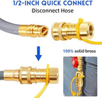 GasSaf 6 FT 1/2" ID Natural Gas Grill Hose with Quick Connect Fitting - Image 5