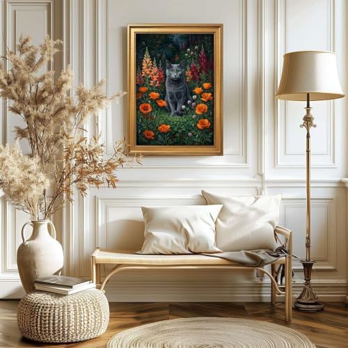 Gold Vintage Framed Lantern Wall Art, Rustic Oil Painting Style Print - Image 6