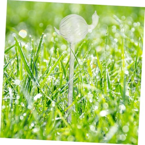 Kisangel 2pcs Automatic Self-Watering Plant Spikes for Indoor Plants, Glass Water Dripper Stakes, Home Garden Irrigation Device for Potted Greenery and Balcony Planters - Image 4