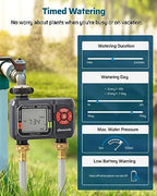 DEWENWILS 2-Zone Hose Timer with Rain Delay, Manual & Auto Watering - Image 3