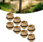 20Pcs Brass Misting Nozzles, Adjustable 1/2 Inch Misting Nozzle for Garden, Durable Outdoor Cooling Mister for Dust Suppression, Lawn Sprinkler Spray Atomizer - Image 3