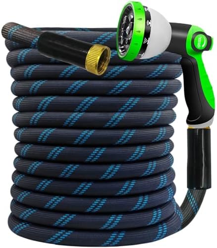 Junredy 75 FT Garden Hose, Flexible Water Hose with 10-Function Sprayer by Junredy