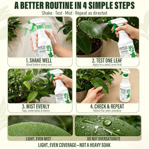 Neem Oil Spray for Plants with Peppermint Oil, Ready-to-Use, 16 oz - Image 5
