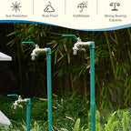 Floor Mounted Faucet Outdoor Water Pipe Vertical Fountain Irrigation Column,Stainless Steel Freestanding Garden Water Column - 304 Anti-Freezing Outdoor Faucet, 16in (40cm) Durable & Weather - Image 2