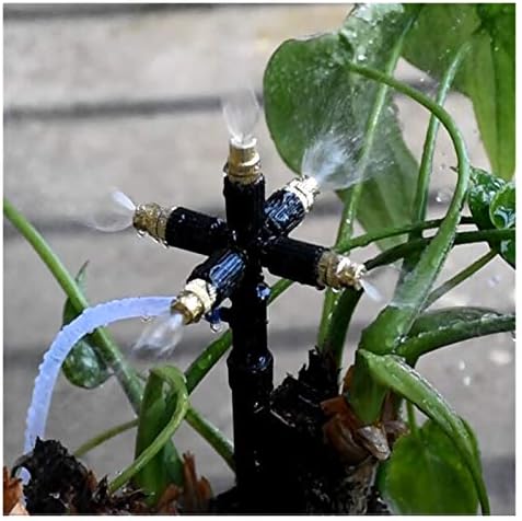 Garden Brass Misting Nozzle Water Sprayer Irrigation Atomizing Barbed 5Pcs - Image 3