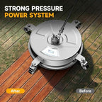 14" Pressure Washer Surface Cleaner 4000 PSI Stainless Steel, 4 Wheels - Image 6