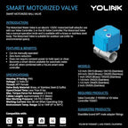 YoLink Wireless Smart Valve Control Kit, NSF Certified 1" Stainless Steel Motorized Valve, Wireless Controller 2, LoRa Long Range, D2D Offline with Leak Sensors, 2 Years Battery backup - Image 5