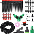 Garden Micro Drip Irrigation Dripper System Self Automatic Watering Kit Plants Flower Vegetables Greenhouse Set by Unknown