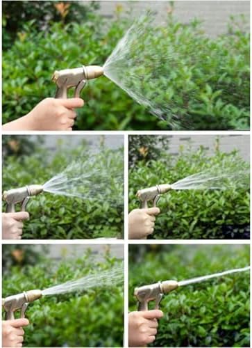 Hose Cart, Garden Hose Reel Trolley with Spray Nozzle, Wall Mounted/Portable Outdoor Stainless Steel Water Hose Planting Hose Reel 30m - Image 2