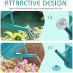 Metal Watering Can for Outdoor Plants, Watering Can 1 Gallon (Leaf Green) - Image 4