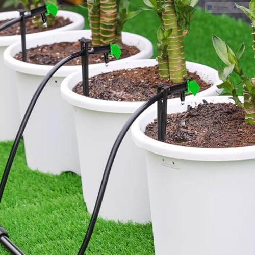 RONYOUNG 102PCS Drip Emitter, 3 Colors Garden Flag Irrigation Drippers in 3 Sizes, 1 GPH, 2 GPH, 4 GPH Per Hour for Trees and Shrubs Watering (Pack of 3) - Image 3