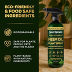 Neem Oil Spray for Plants Botanical Blend, with Natural Essential Oil, 32oz - Image 3
