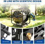 Heavy Duty Metal Garden Hose Reel with 100 Ft 3/4-Inch Water Pipe - Image 3