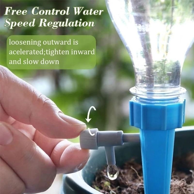Irrigation System forgarden Automatic Drip Irrigation System Self Watering Spike for Greenhouse Garden Drip Irrigation Parts Garden Sprinkler(6pcs Blue) - Image 3