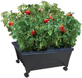 Emsco Group City Picker Raised Bed Grow Box – Self Watering and Improved Aeration – Mobile Unit with Casters by EmscoGroup