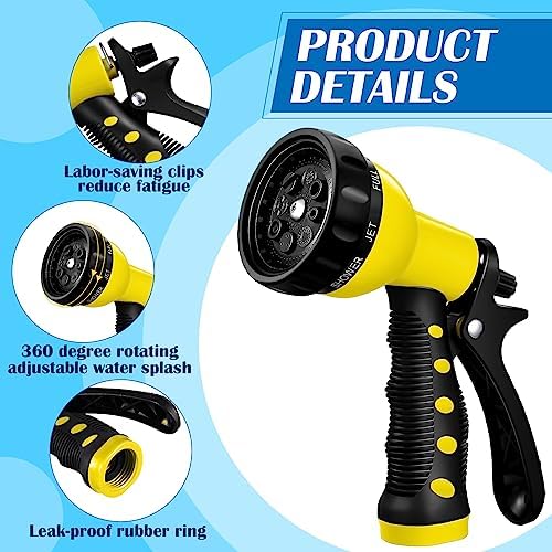 Tanlade 10 Pcs Adjustable Hose Nozzle Sprayer with 8 Watering Patterns - Image 3