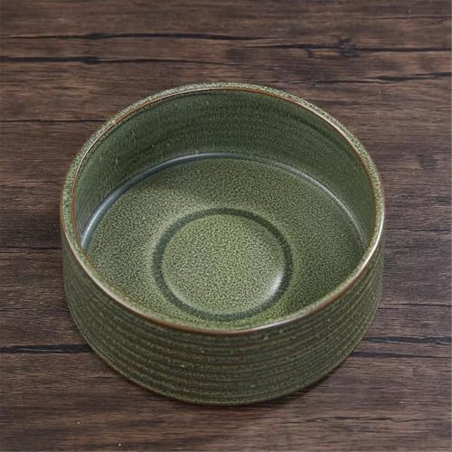 Plant Trays Indoor Outdoor Flower Arranging Saucer with Striped Vintage Rough Pottery Deep Tray - Image 4