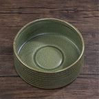 Plant Trays Indoor Outdoor Flower Arranging Saucer with Striped Vintage Rough Pottery Deep Tray - Image 4