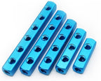 Aurorad Air Manifold Distributor 1/4" PT Thread Port 2 3 4 5 6 7 8 9 Way Pneumatic Quick Plug In Connector Hose Aluminum Block Splitter (Color : 8 Way 11 Port) - Image 3