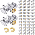 50Pcs EFIELD 1/2"Push x Dual 3/8"OD Straight Stop Valve(PF-VALVE039-50) by EFIELDPEXTUBING