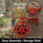 Liberty Garden Revolution Hose Reel with Pull Up Latch, Red - Image 7