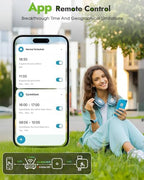Insoma WiFi Hose Timer - Brass Inlet & Outlet, Voice/App Control Sprinkler Timers with Rain Delay/Manual/Auto Mode, Smart Water Timer for Garden/Lawn/Yard Work with Alexa & Google Home, Energy Saving - Image 3
