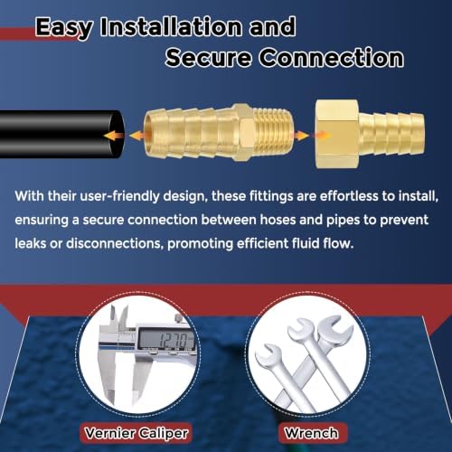 8pcs Brass Hose Barb Fittings 3/4" Hose Barb to 3/4" NPT Male - Image 5