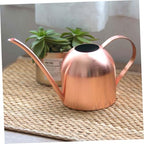 Stainless Steel Watering Container Pink Gold Long Spout Gentle Sprinkle Indoor Outdoor Plants Ergonomic Handle Lightweight Garden Pot - Image 5