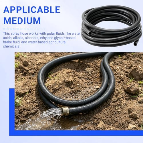 3/8" ID x 25 Ft EPDM Rubber Agricultural Spray Hose - 1 Pack - Image 3