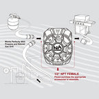 NO WORRIEZ Safety Auto Shut-Off Gas Timer for Propane & Natural Gas | Outdoor Grill, Fire Pit, Pizza Oven | – 100,000 BTU 1/2" NPT, Patent Pending - Image 5