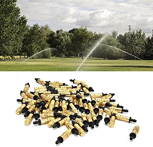 100PCS Single Hook Copper Atomizing Nozzle Mister Nozzles Drip Irrigation,for 4/7 Hose or Transfer to 8/11 Tube,Stable Spraying,360 Full Circle Spraying - Image 5