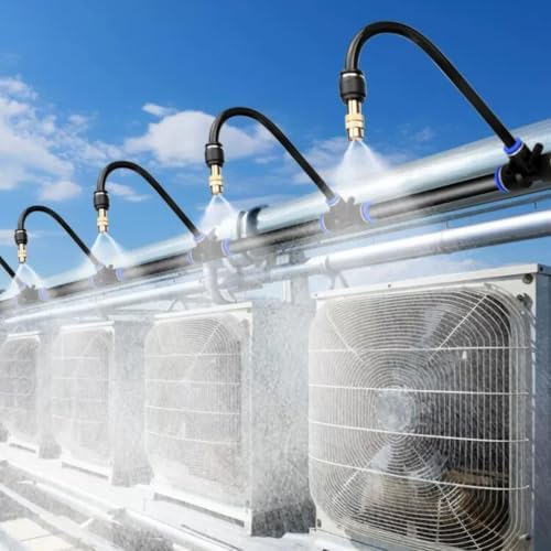 360° Adjustable Misting System for AC Unit Cooling, Outdoor Self Watering by Unknown