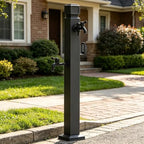 Outdoor Water Column Antifreeze Hose Faucet Stainless Steel Garden Water Tap for Patio Lawn Irrigation Washing, Yard Hydrant Water Feature Fountain Water Dispenser(Style 2,Height: 95cm/37.4in) by Gaommini
