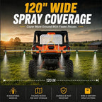 6 Nozzles Foldable Sprayer Boom Kit, Large Coverage Sprayer for ATV/UTV - Image 2