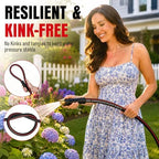 Heavy Duty Garden Hose 75ft, NON-EXPANDABLE Flexible Water Hose, Kink Resistant Lightweight Hybrid Hose, Leakproof Hose Male to Female Fittings - Image 3